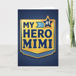 Cartão Emblema do Herói Dourado Mimi