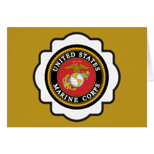 Cartão Emblema do selo do USMC