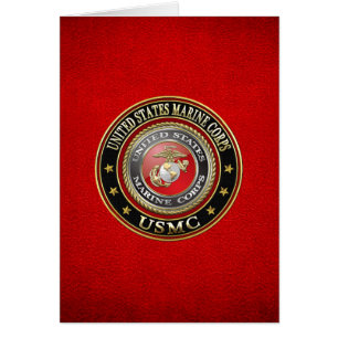Cartão Emblema do USMC [Edição Especial] [3D]