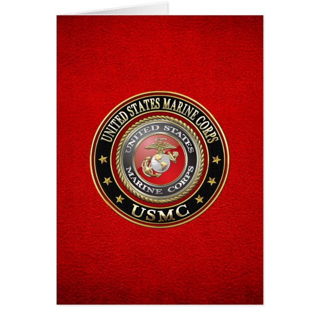 Cartão Emblema do USMC [Edição Especial] [3D] (Frente)