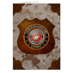 Cartão Emblema do USMC [Edição Especial] [3D]