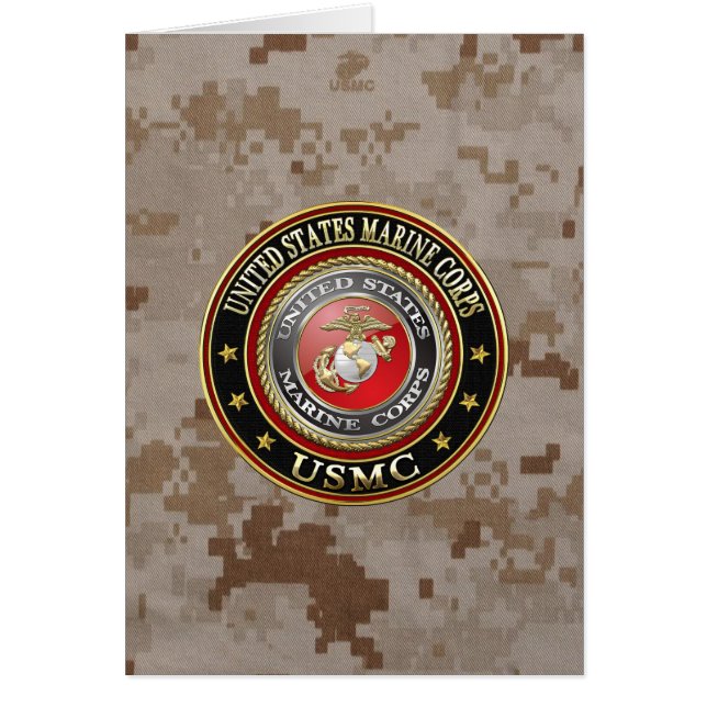 Cartão Emblema do USMC [Edição Especial] [3D] (Frente)