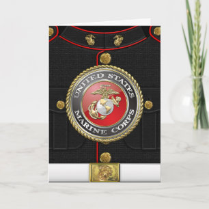 Cartão Emblema e uniforme do USMC [3D]