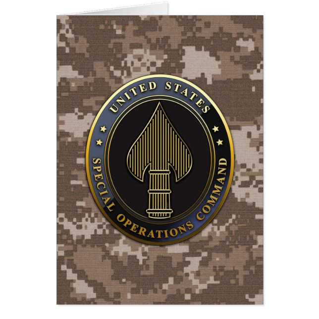 Cartão Emblema USSOCOM (Frente)