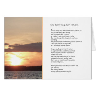 Cartão Embora as coisas não funcionassem...Relações