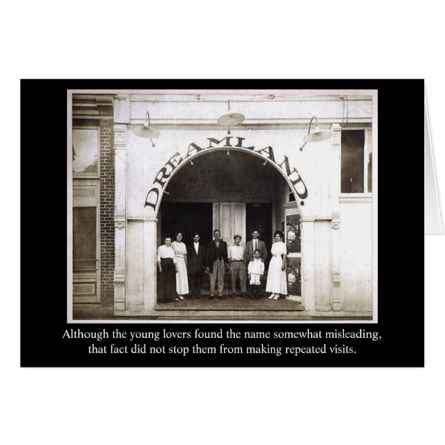 Cartão Embora os amantes jovens achassem o nome um pouco (Frente Horizontal)