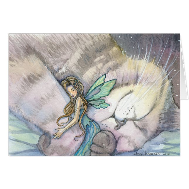 Cartão Embrace Fairy e Cat (Frente Horizontal)