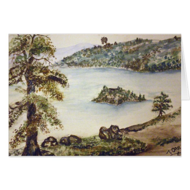 CARTÃO EMERALD BAY LAKE TAHOE (Frente Horizontal)