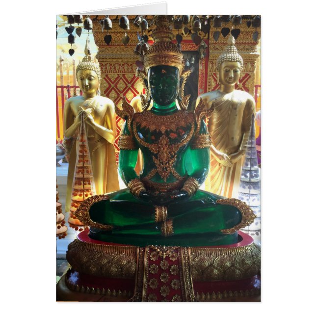 Cartão Emerald Buddha, Wat Doi Suthep, Chiang Mai (Frente)