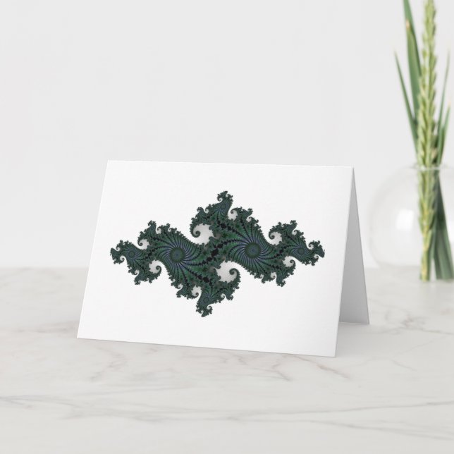 Cartão Emerald Seahorse Julia Greetings Card (Frente)