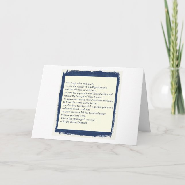 Cartão Emerson Quote (Frente)