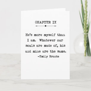 Cartão Emily Bronte Quote Greeting Card