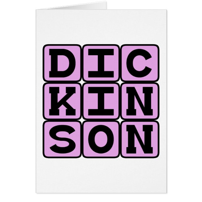 Cartão Emily Dickinson, Poeta Americano (Frente)