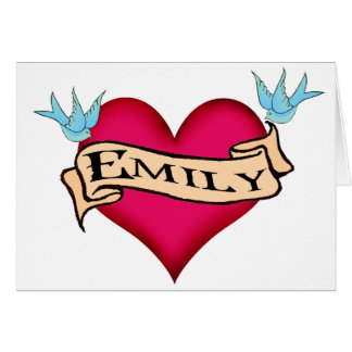 Cartão Emily - t-shirt & presentes feitos sob encomenda