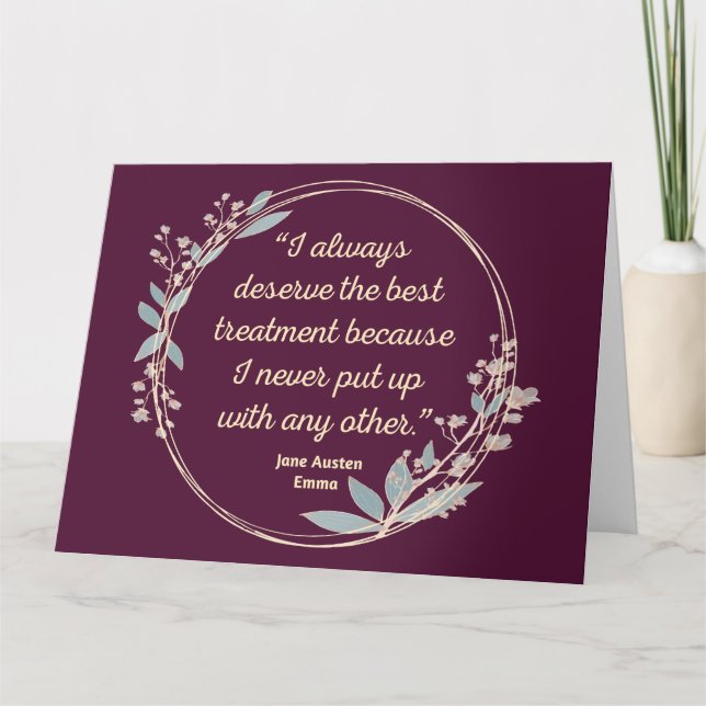 Cartão Emma by Jane Austen Cote II - Estilo Bonito (Frente)