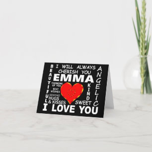 Cartão Emma Eu Te Amo