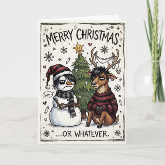 Cartão Emo Natal – Feliz Natal Seja o Que Deus Quiser