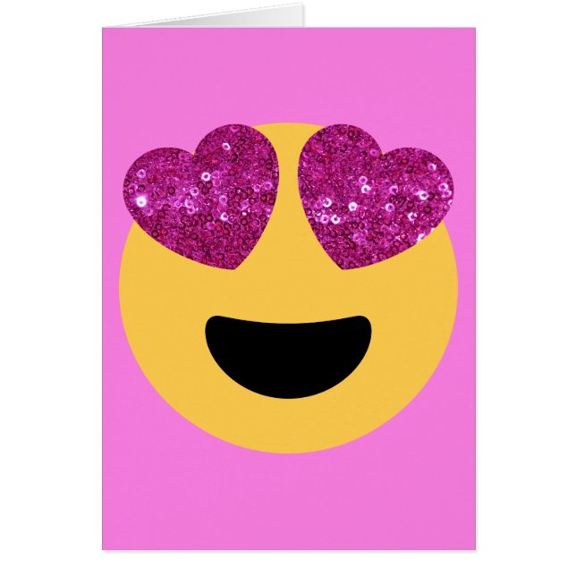 Cartão emoji do coração (Frente)