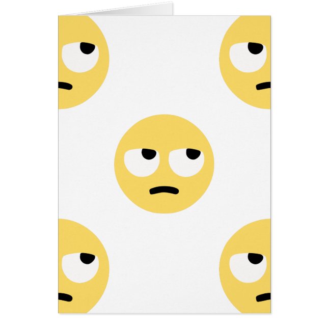 Cartão emoji eye roll (Frente)