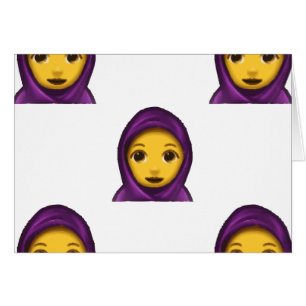 Cartão emoji hajib