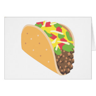 Cartão emoji taco