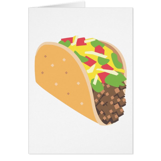 Cartão emoji taco (Frente)