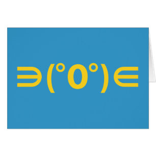 Cartão Emoticon japonês Fugu Kaomoji