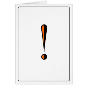 Cartão Emoticons - exclamação!