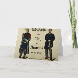 Cartão Emperor Wilhelm I and Prince Bismarck