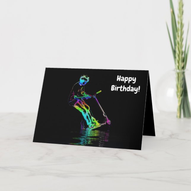 Cartão Emperramento de poço - Carimbo do Patinete (Frente)