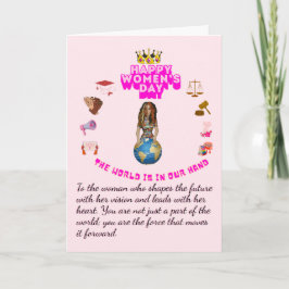 Cartão Empowered to lead happy women's day