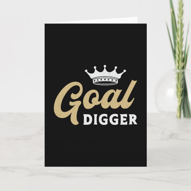 Cartão Empreendedor Goal Digger Chefe Diretor de Empresa  (Frente)