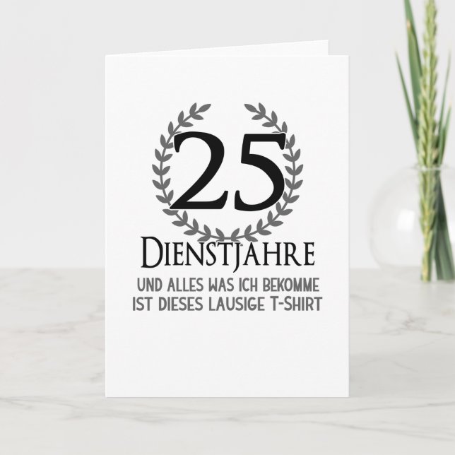 Cartão Empresa Aniversário de 25 Anos Empresa Empresa Emp (Frente)