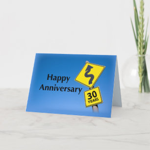 Cartão Empresa de aniversário de negócios de 30 ano