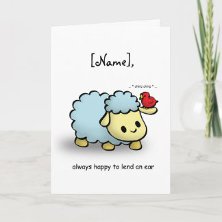 Cartão - Emprestando Um Ouvido