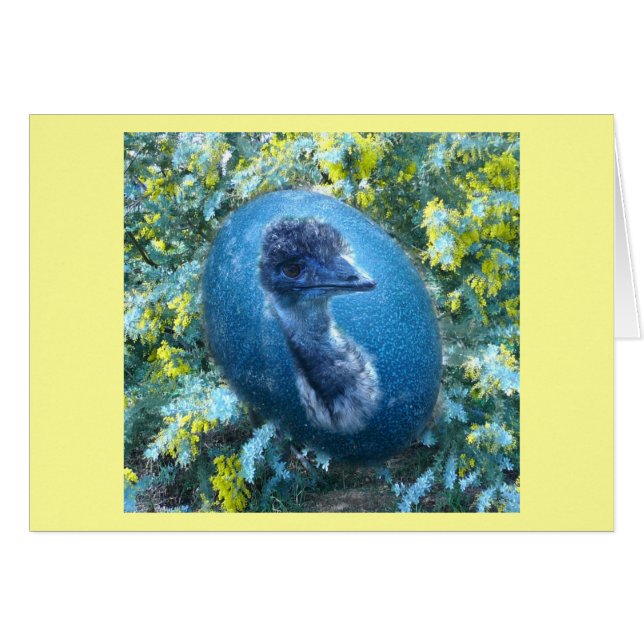 Cartão Emu Ovo, Vida Selvagem (Frente Horizontal)