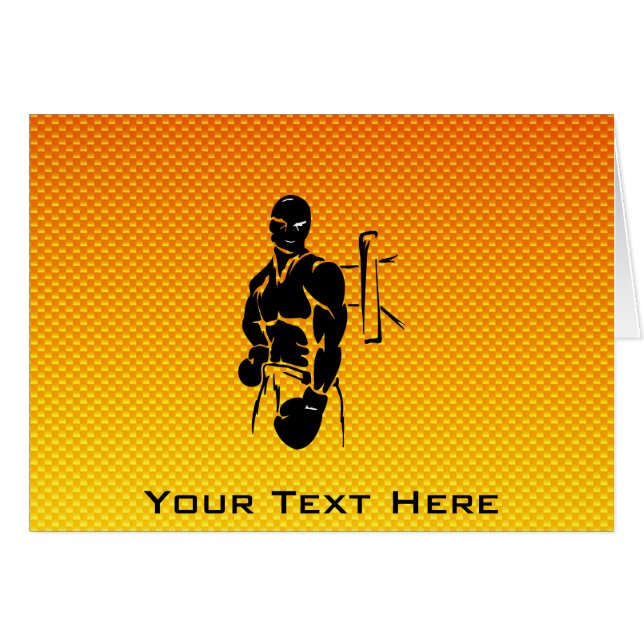 Cartão Encaixotamento amarelo alaranjado (Frente Horizontal)