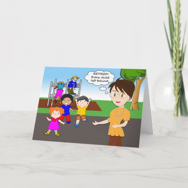 Cartão Encantado de Professora, Playground (Frente)