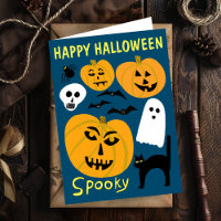 Encantador Engraçado Pumpkins Ghost Bat HELLOWEEN