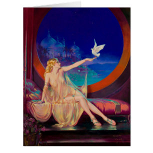 Cartão Encantamento Haseki Sultans Princesa Árabe 1925