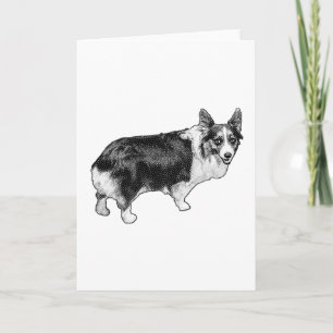 Cartão Encanto Corgi de árvore
