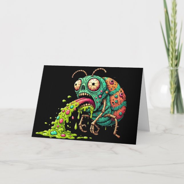 Cartão Encerrando Inseto De Encobrimento Hilário Bruto (Frente)