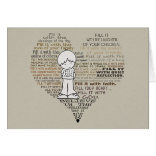 Cartão Encha seu Coração-Tan