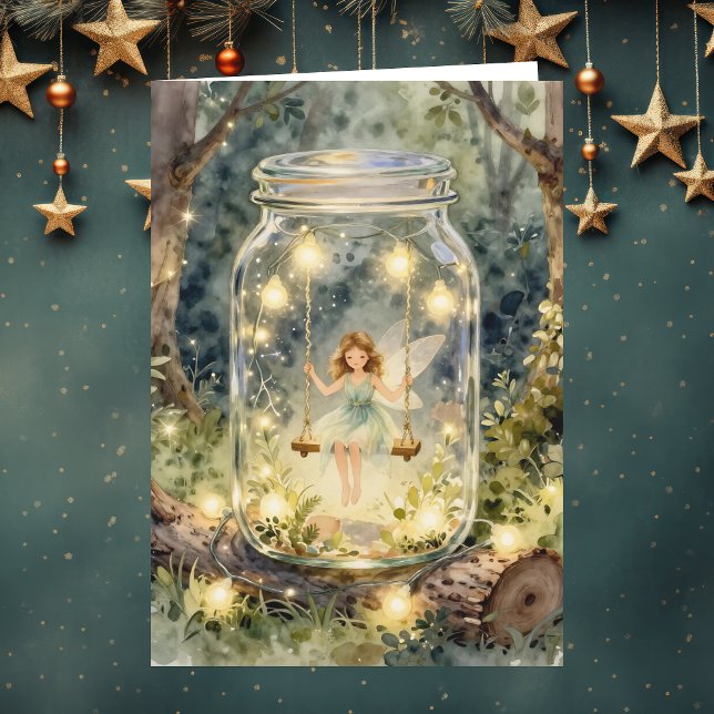 Cartão Enchanted Fairy Themed Girl's Birthday (Criador carregado)