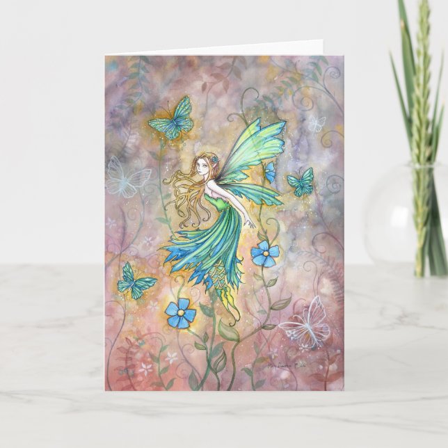 Cartão Enchanted Garden Fairy Card (Frente)