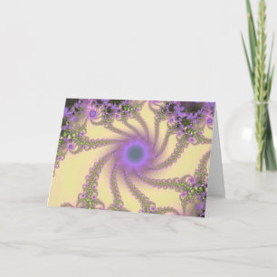 Cartão Enchanted Garden Fractal
