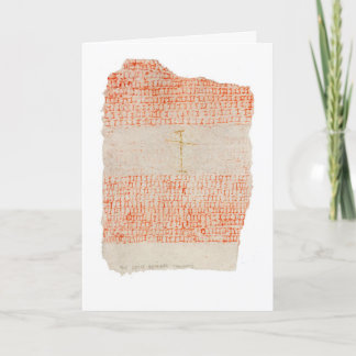 Cartão Encontrando o espaço entre pensamentos.