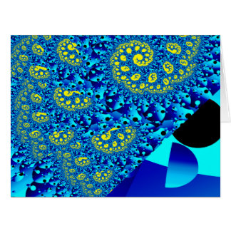 Cartão Encontro de Abstrato Geométrico Engraçado Belas Ar