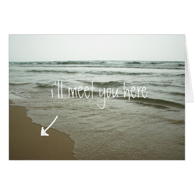 Cartão Encontro de vamos aqui (Frente Horizontal)