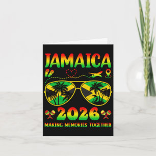 Cartão encontro familiar Jamaica 2026 criando memórias